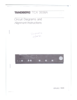 Tandberg TCA-3038-A - Service Manual 